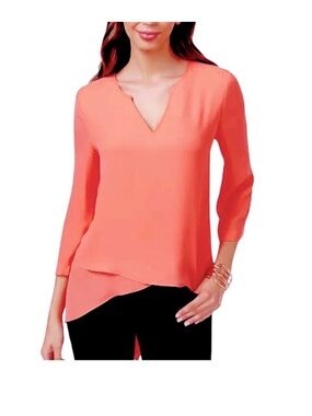Alfani Roll-Tab High-Low Top
